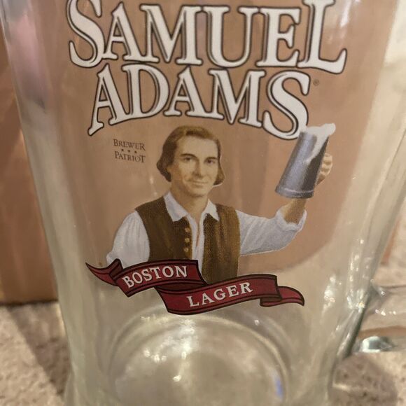 Samuel Adams Brewer Patriot Glass Beer Pitcher Boston USA Patriotic Alcohol - Picture 3 of 16